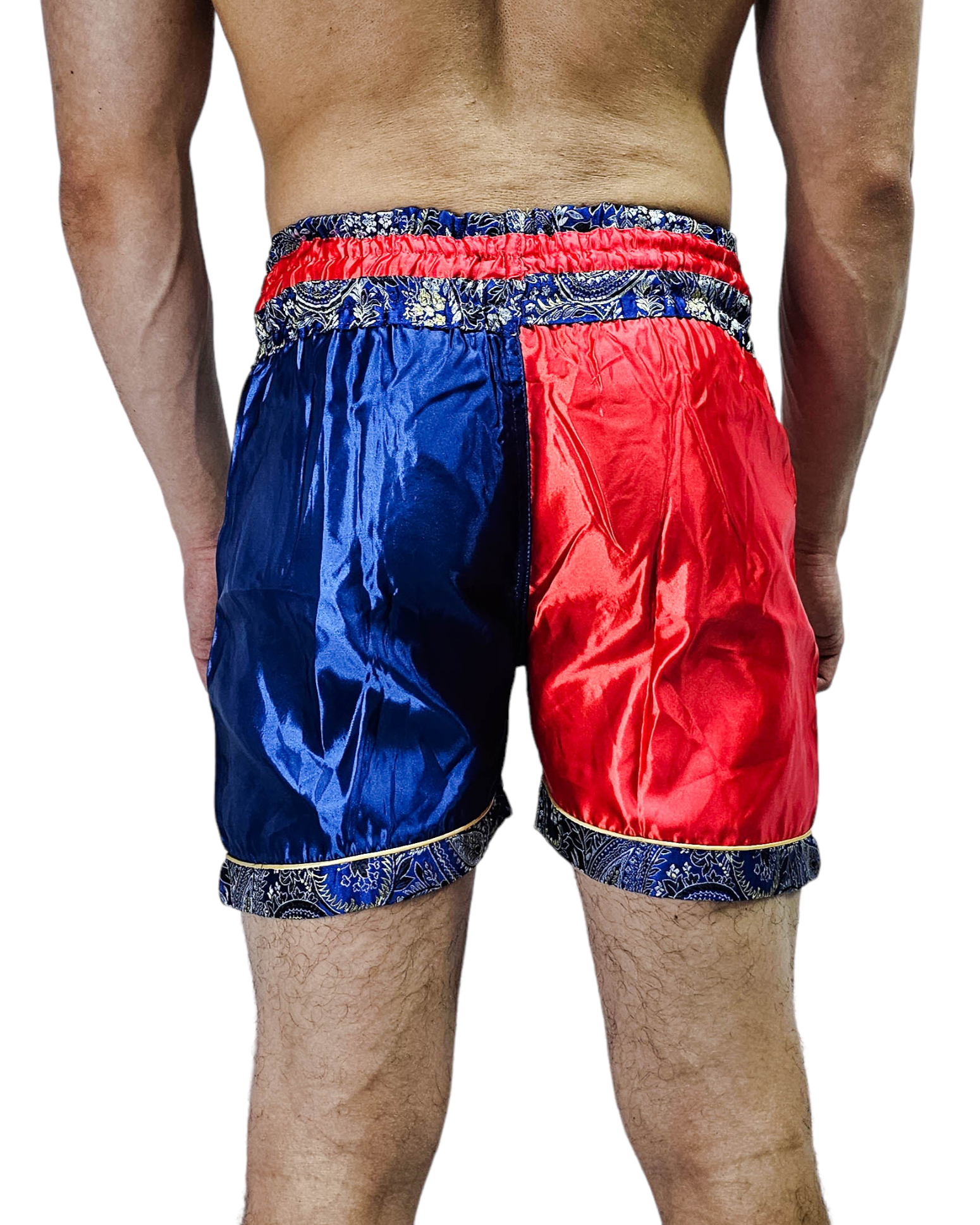 Шорты для тайского бокса Thaiboxing Красный/Синий — изображение 2
