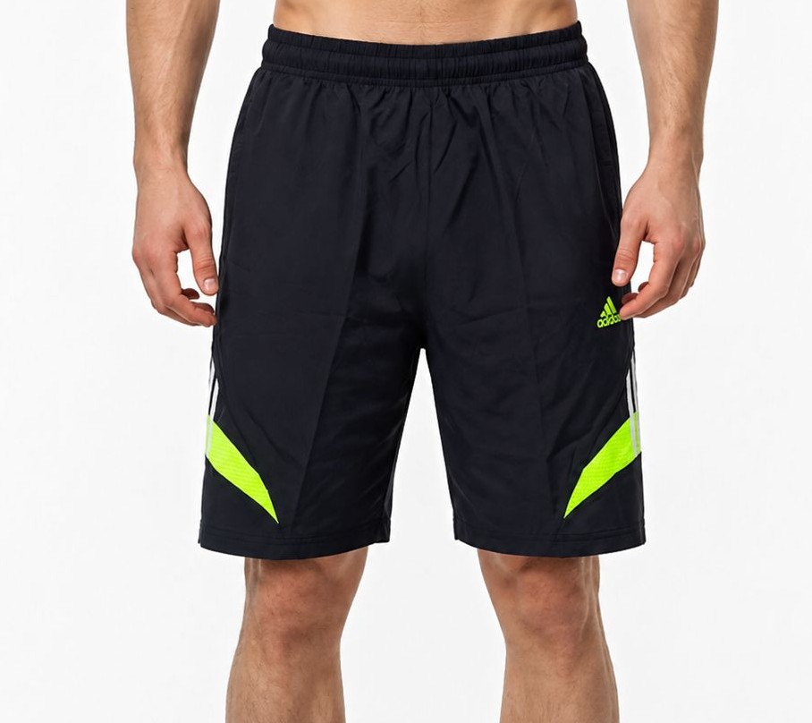Шорты Adidas 1302 Черный/Зеленый