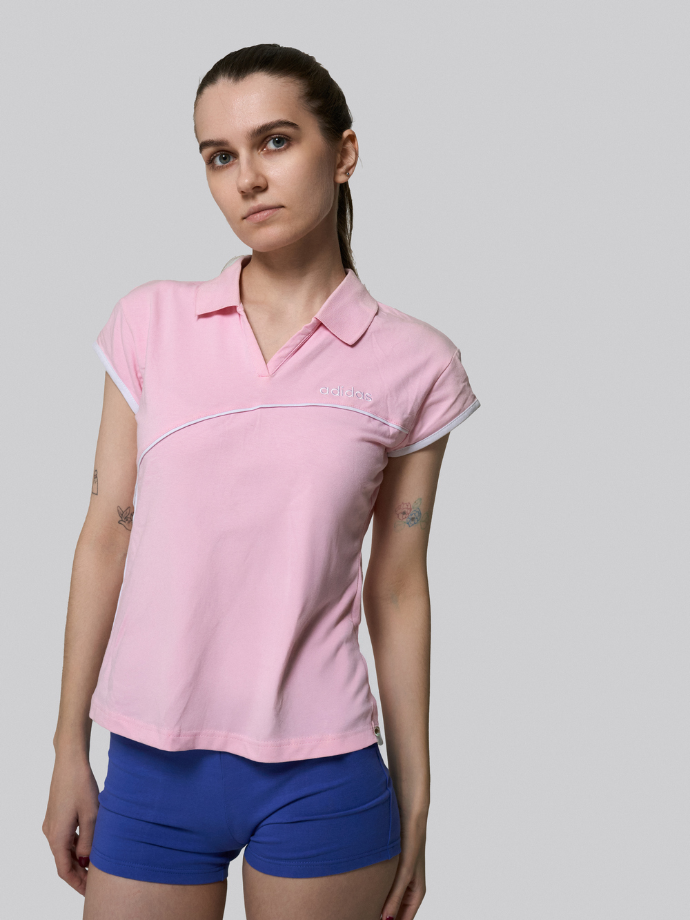 Футболка Adidas Team Wear Polo 607 Розовый — изображение 2