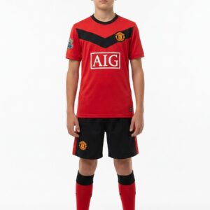 Футбольная форма детская 9808 FC Manchester United 09/10 Домашняя Красный/Черный