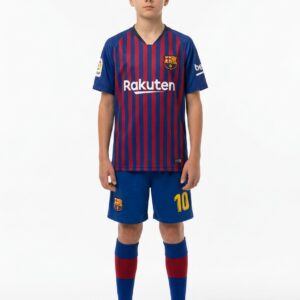 Футбольная форма детская FC Barcelona 18/19 Домашняя Messi 10 Синий/Красный