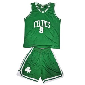 Баскетбольная форма детская 6354 Boston Celtics 13/14 Гостевая Rondo 9 Зеленый