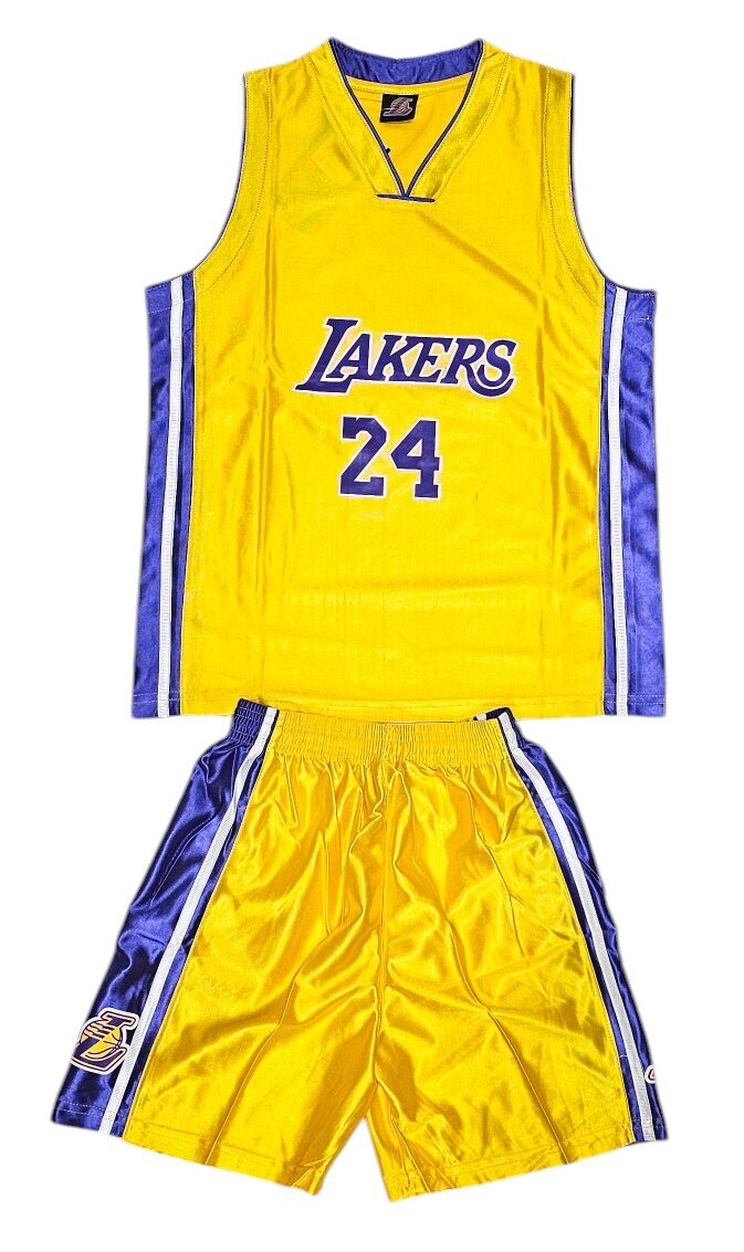 Баскетбольная форма детская 714 Los Angeles Lakers 16/17 Домашняя Bryant 24 Желтый/Фиолетовый