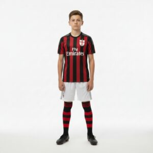 Футбольная форма детская AC Milan 15/16 Домашняя Черный/Красный
