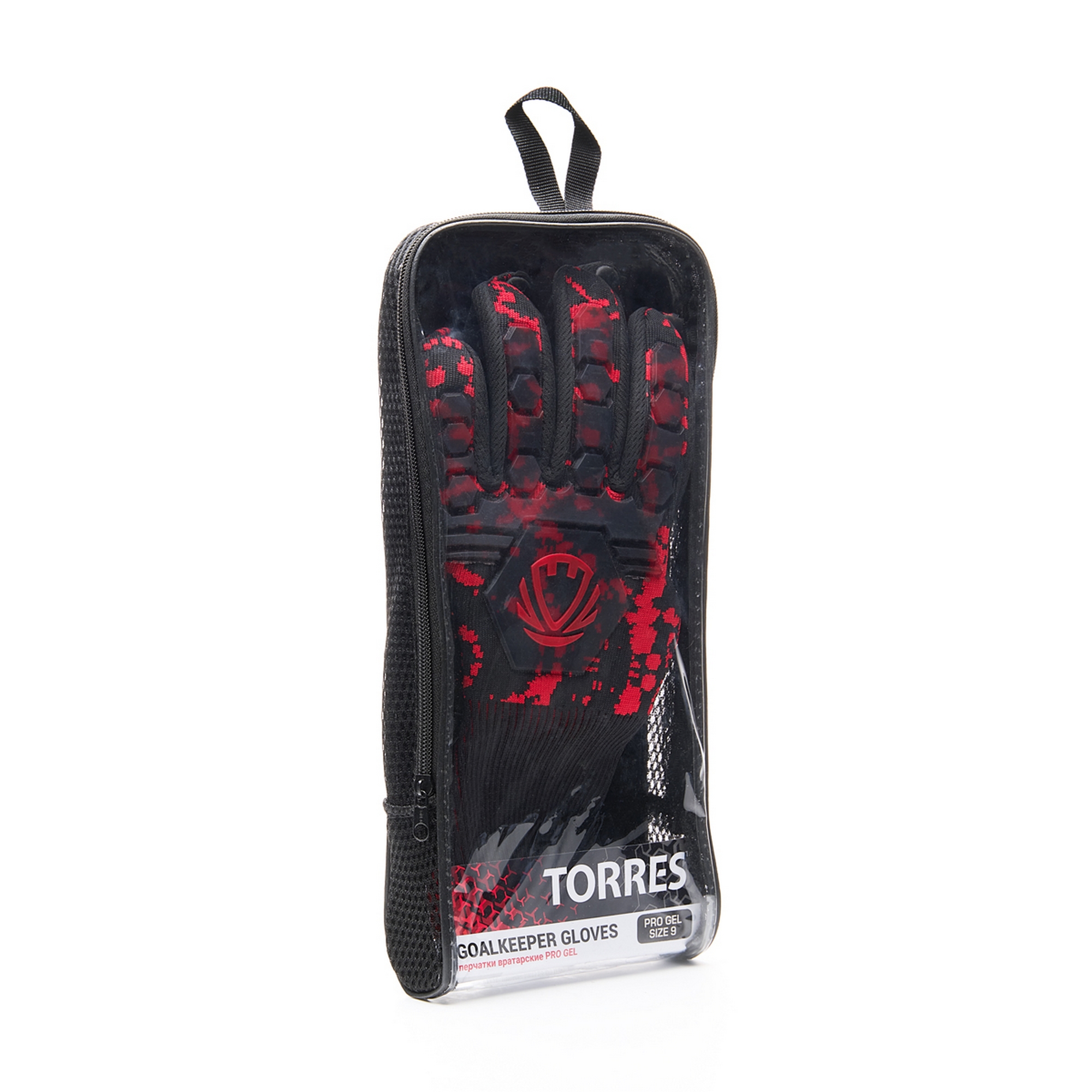 Вратарские перчатки TORRES Pro Gel FG0523101 Черный/Красный — изображение 5