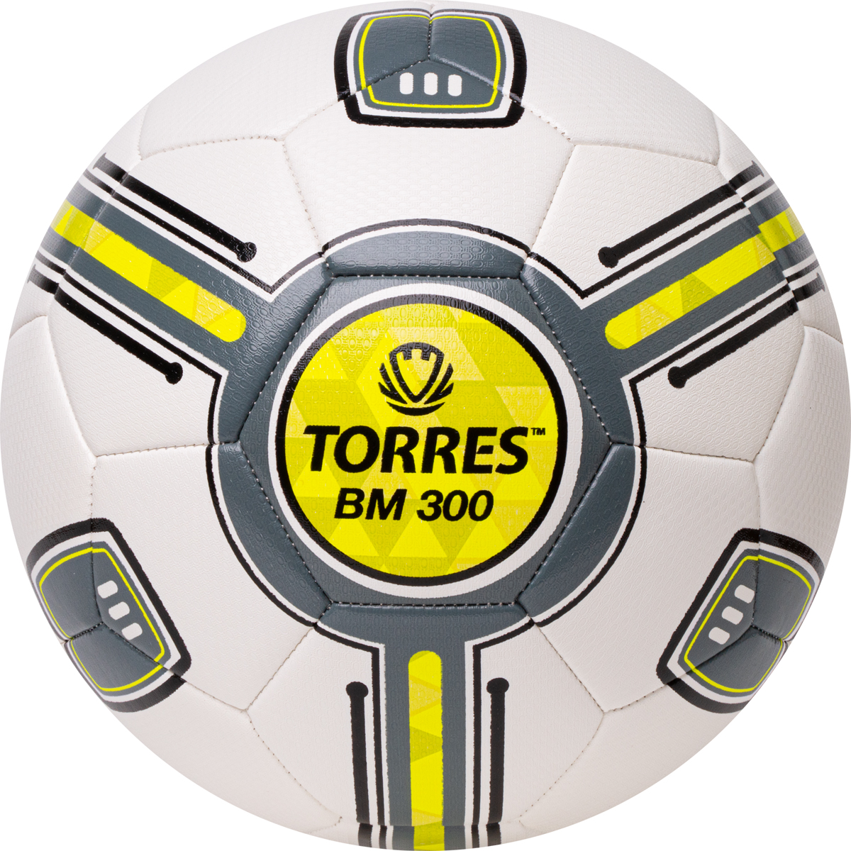 Мяч футбольный TORRES BM300 Р.5 Белый/Желтый