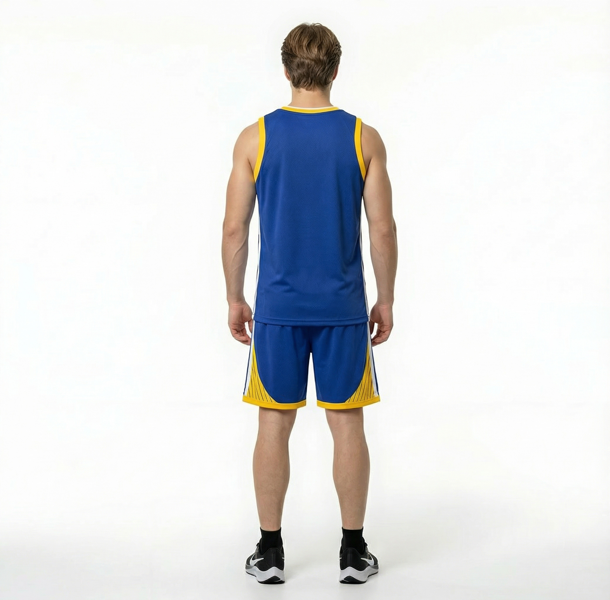 Баскетбольная форма Golden State Синий/Желтый — изображение 2