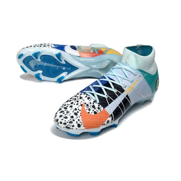 Бутсы высокие Nike CR7 Mercurial Разноцветный — изображение 4